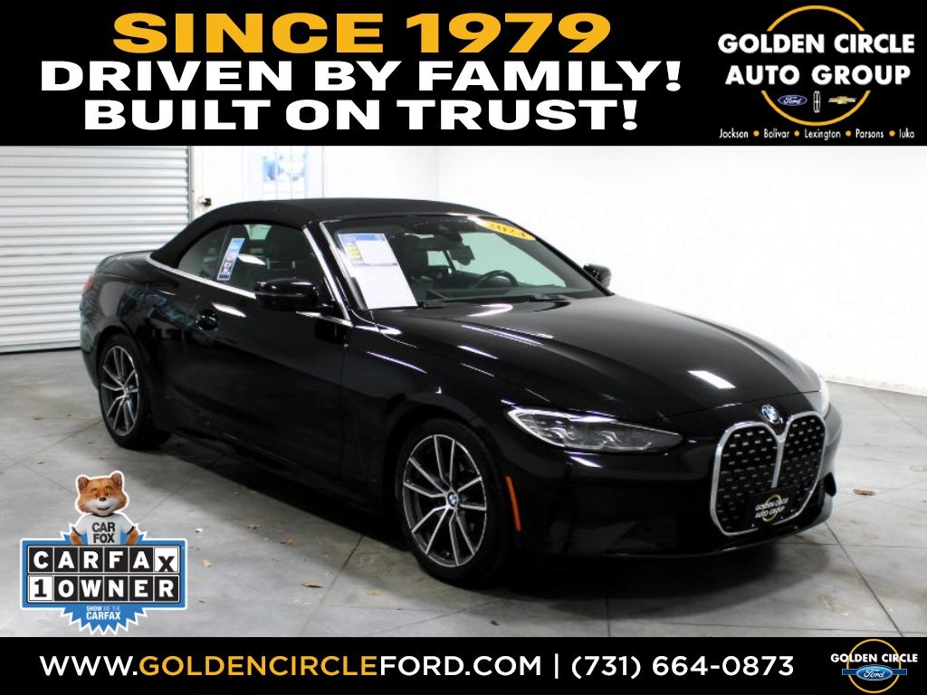 Jet Black 2024 BMW 4 Series 430i Convertible RWD Convertible Rear-Wheel Drive 8-Speed Automatic