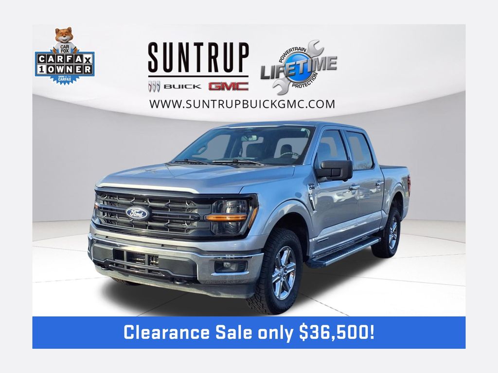 Silver Metallic 2024 Ford F-150 XLT SuperCrew 4WD Pickup Truck Four-Wheel Drive Automatic