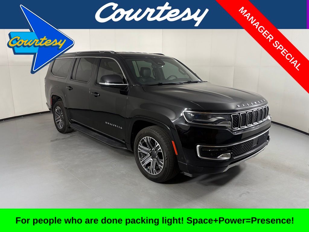 Diamond Black Crystal Pearlcoat 2024 Jeep Wagoneer L SUV / Crossover 4X2 8-Speed Automatic