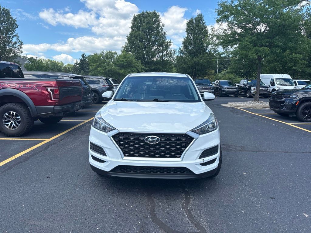 White Pearl 2019 Hyundai Tucson SUV / Crossover All-Wheel Drive 6-Speed Automatic