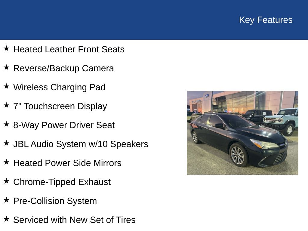 2017 Toyota Camry Hybrid XLE