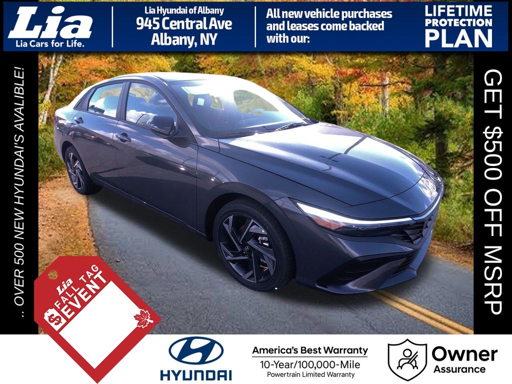 Ecotronic Gray Pearl 2026 Hyundai Elantra Hybrid Sedan Front-Wheel Drive 6-Speed Dual Clutch