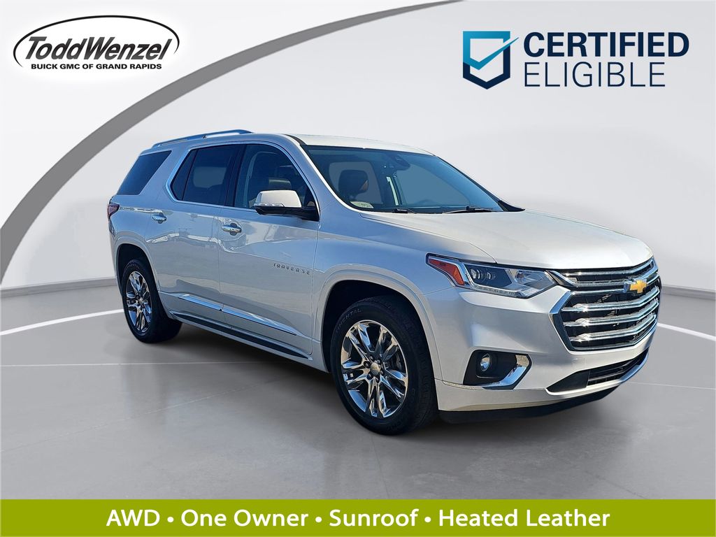 White (Iridescent Pearl Tricoat) 2020 Chevrolet Traverse High Country AWD SUV / Crossover Four-Wheel Drive 9-Speed Automatic