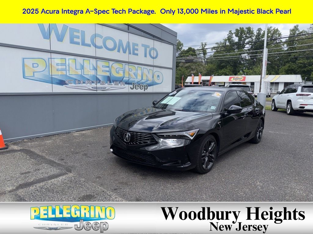 Majestic Black Pearl 2025 Acura Integra FWD with Technology and A-SPEC Package Sedan Front-Wheel Drive Continuously Variable Transmission