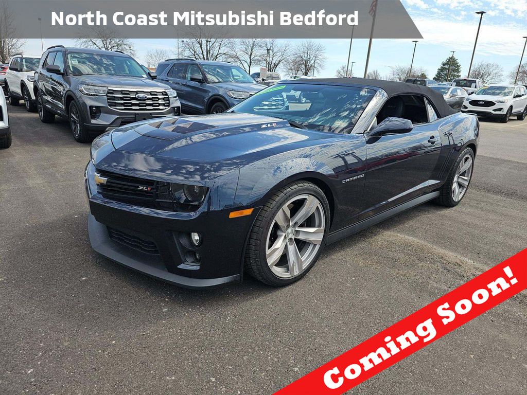 Blue Ray Metallic 2013 Chevrolet Camaro ZL1 Convertible RWD Convertible Rear-Wheel Drive 6-Speed Automatic