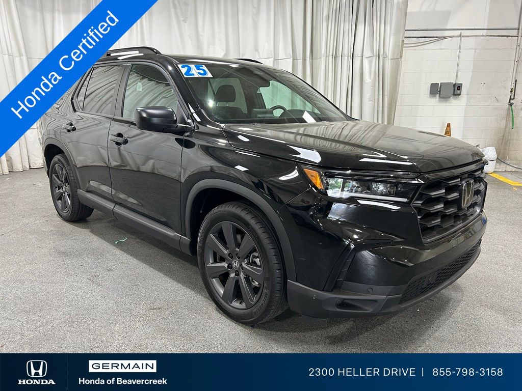 Certified Used 2025 Black Honda Sport image 2