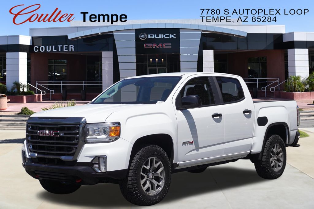 Summit White 2021 GMC Canyon Pickup Truck Four-Wheel Drive 8-Speed Automatic