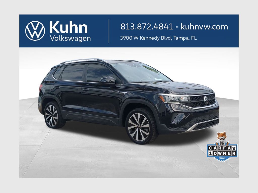 Deep Black Pearl 2024 Volkswagen Taos SUV / Crossover Front-Wheel Drive 8-Speed Automatic