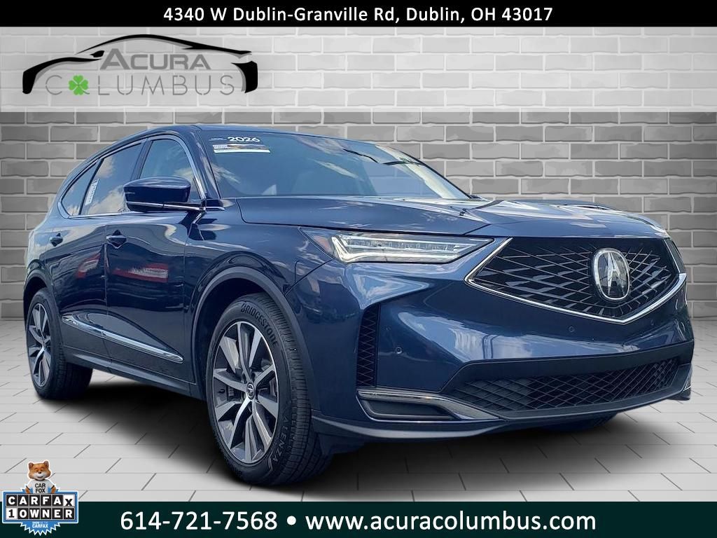 Canyon River Blue Metallic 2026 Acura MDX SH-AWD with Technology Package SUV / Crossover All-Wheel Drive Automatic