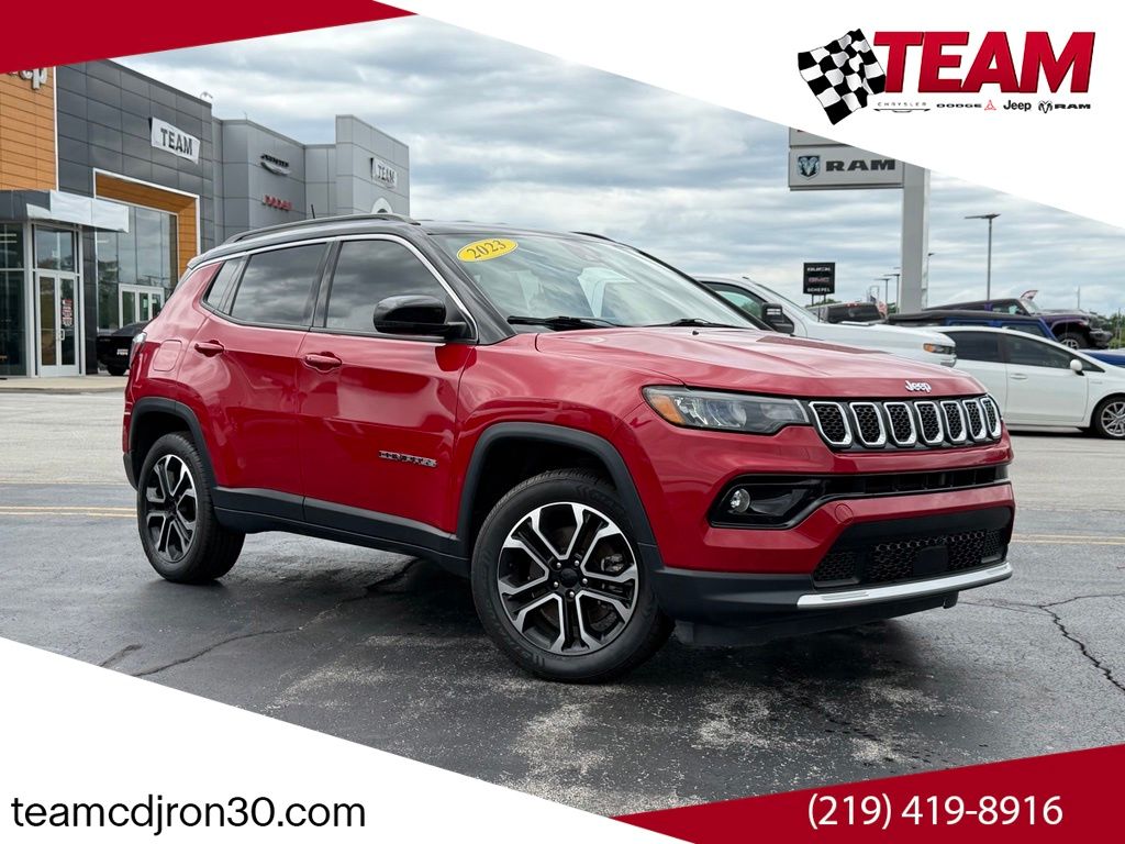 Redline Pearlcoat 2023 Jeep Compass Limited 4WD SUV / Crossover Four-Wheel Drive 8-Speed Automatic