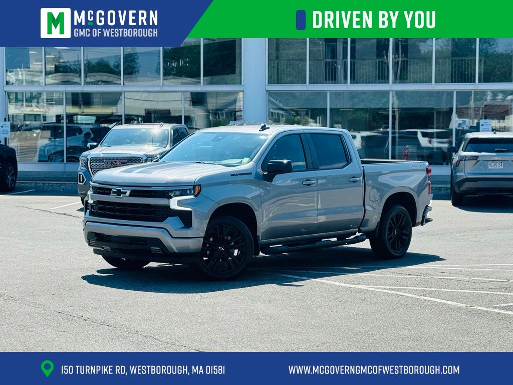Sterling Gray Metallic 2024 Chevrolet Silverado 1500 Pickup Truck Four-Wheel Drive Automatic