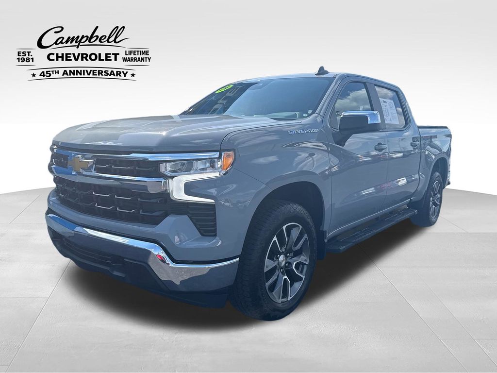 Slate Gray Metallic 2024 Chevrolet Silverado 1500 LT Crew Cab 4WD Pickup Truck Four-Wheel Drive 8-Speed Automatic