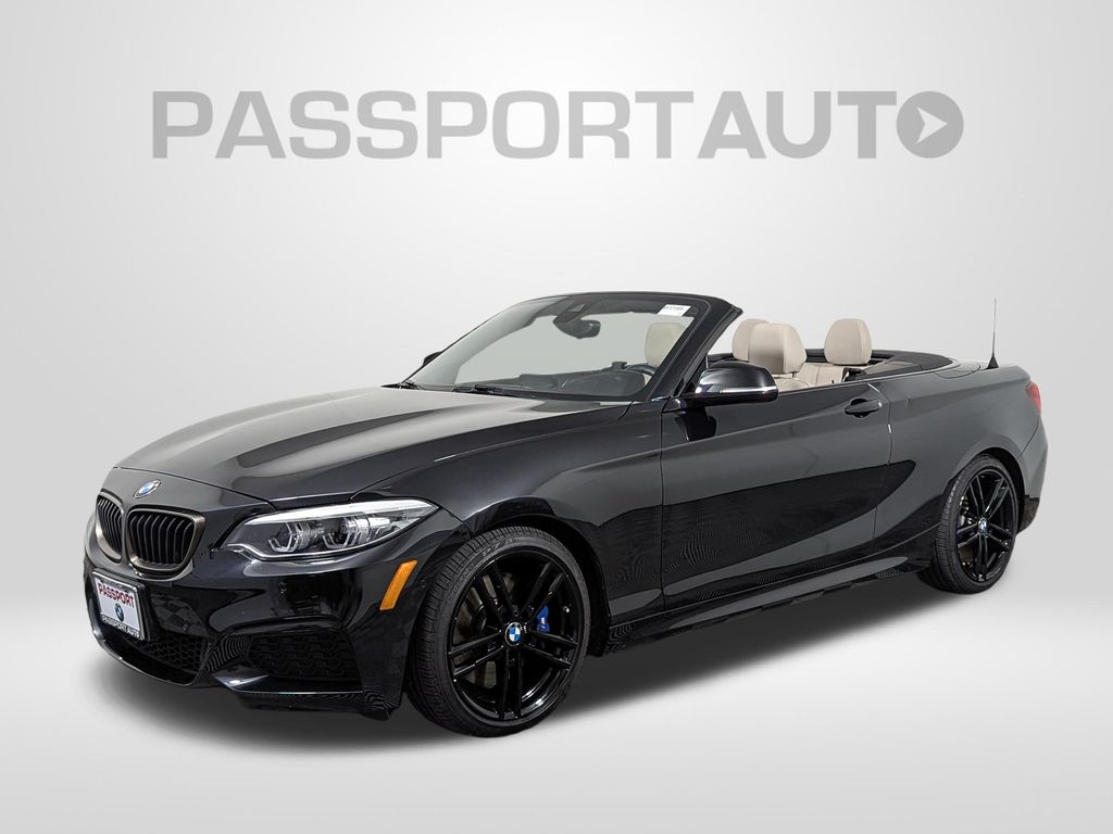 Black Sapphire Metallic 2020 BMW 2 Series Convertible Rear-Wheel Drive 6-Speed Manual