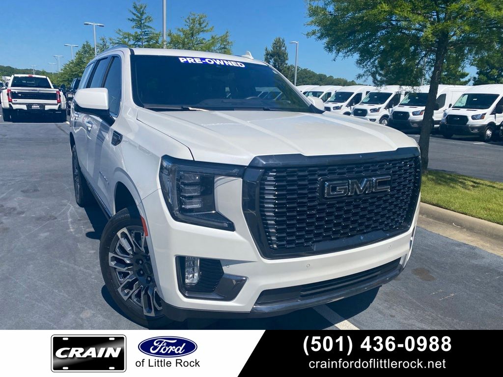 White Frost Tricoat 2024 GMC Yukon SUV / Crossover Four-Wheel Drive Automatic