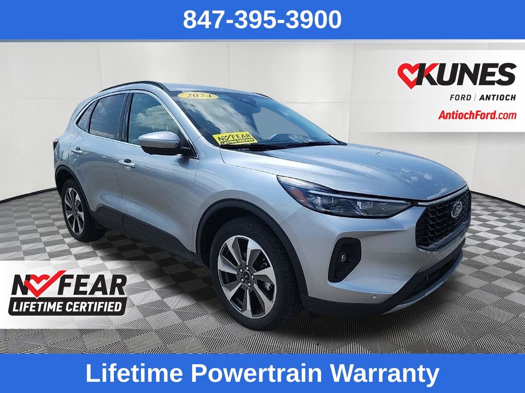 Star White Metallic Tri-Coat 2024 Ford Escape SUV / Crossover All-Wheel Drive 8-Speed Automatic