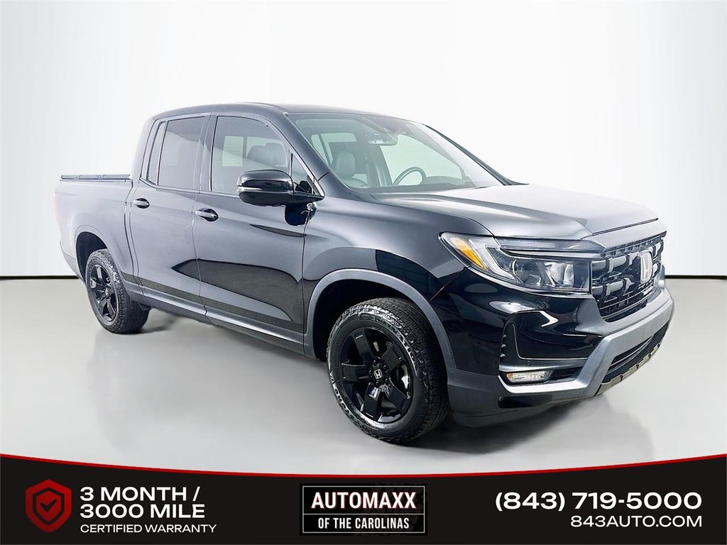 Crystal Black Pearl 2024 Honda Ridgeline Black Edition AWD Pickup Truck All-Wheel Drive 9-Speed Automatic