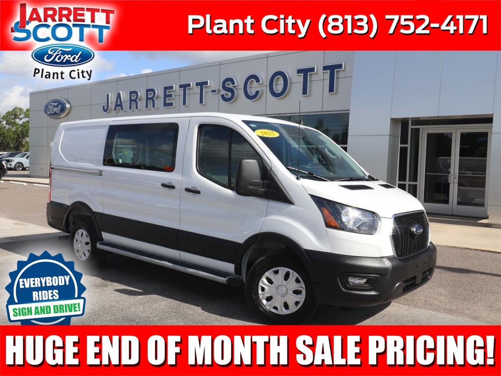 Oxford White 2025 Ford Transit Cargo Van Rear-Wheel Drive