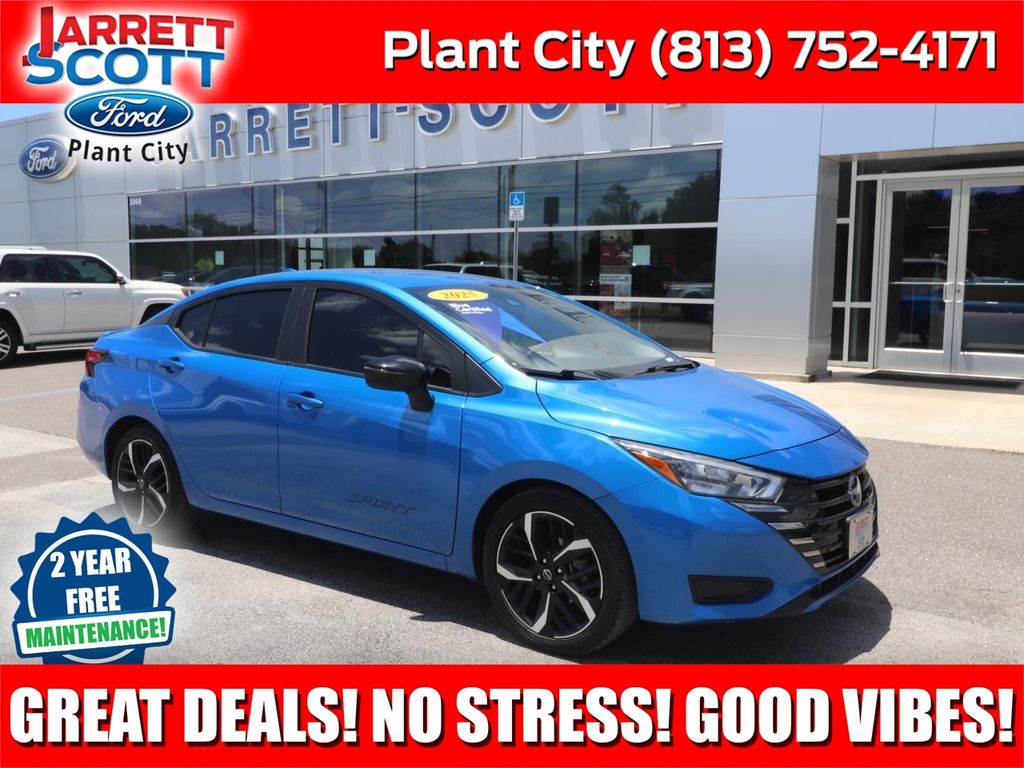 Electric Blue Metallic 2024 Nissan Versa Sedan Front-Wheel Drive Continuously Variable Transmission