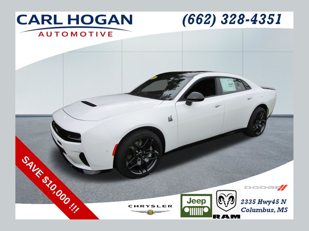 White 2026 Dodge Charger Sedan All-Wheel Drive 8-Speed Automatic