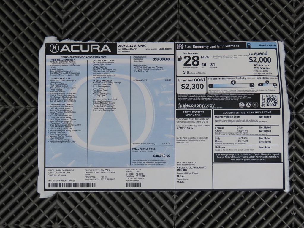 2025 Acura ADX A-SPEC 10
