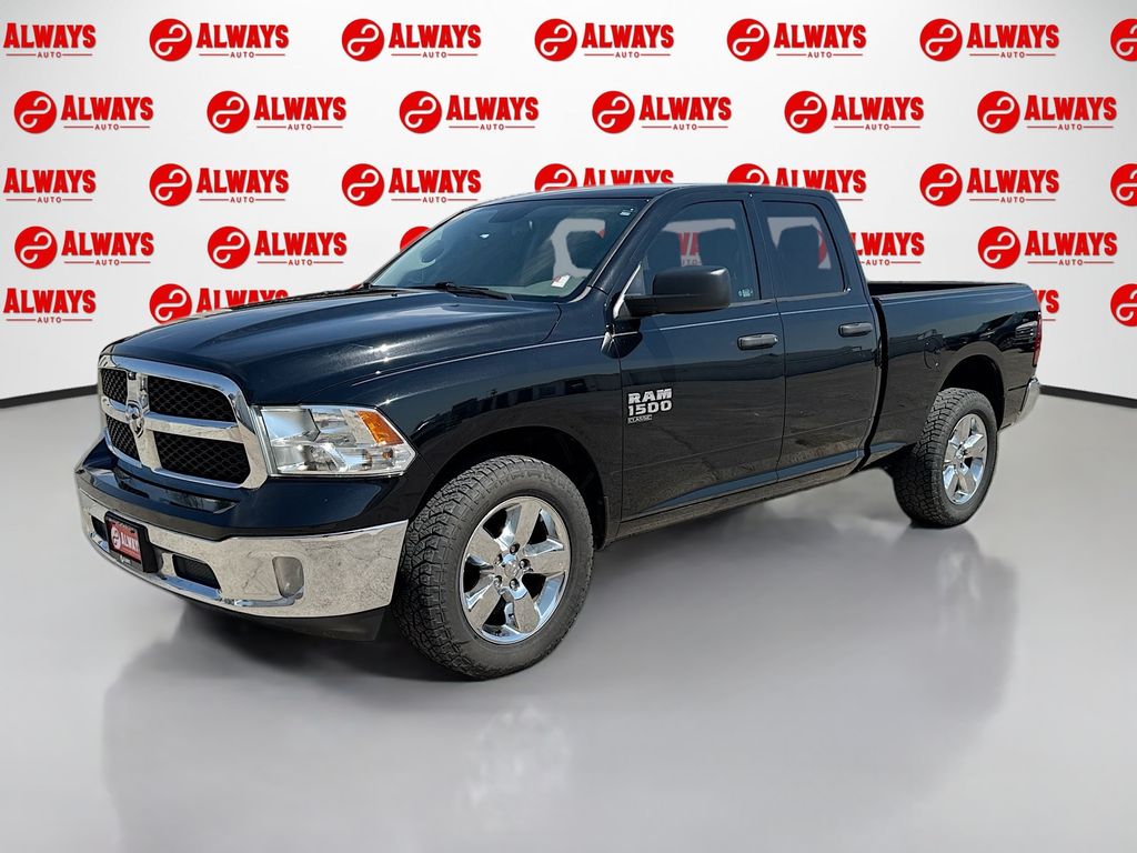 Diamond Black Crystal Pearlcoat 2019 RAM 1500 Classic Tradesman Quad Cab RWD Pickup Truck 4X2 8-Speed Automatic