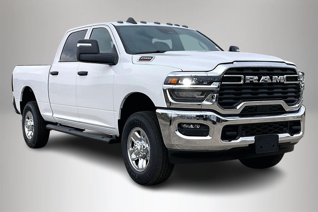 Bright White Clearcoat 2026 RAM 2500 Tradesman Crew Cab 4WD Pickup Truck Four-Wheel Drive 8-Speed Automatic
