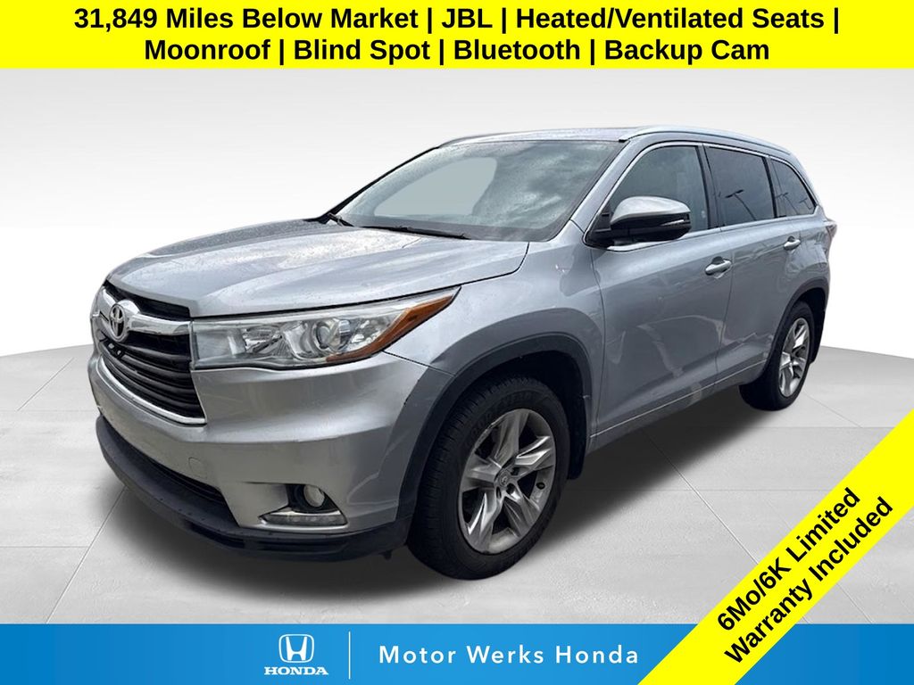 2014 Toyota Highlander Plata (Silver Sky Metallic) SUV/Crossover Tracción en las cuatro ruedas 6 velocidades Automática marcha alta