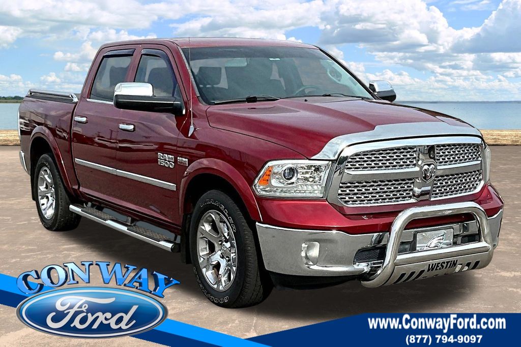 Deep Cherry Red Crystal Pearlcoat 2014 RAM 1500 Laramie Crew Cab RWD Pickup Truck 4X2 8-Speed Automatic