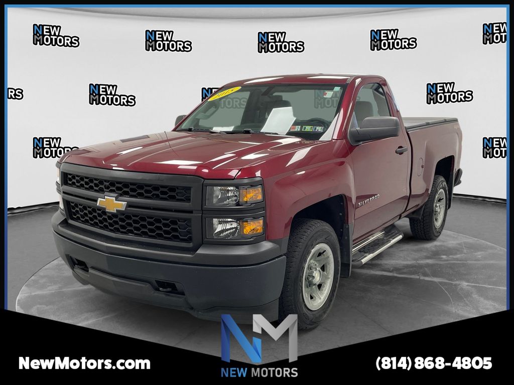 Red (Deep Ruby Metallic) 2015 Chevrolet Silverado 1500 Pickup Truck Four-Wheel Drive 6-Speed Automatic Overdrive