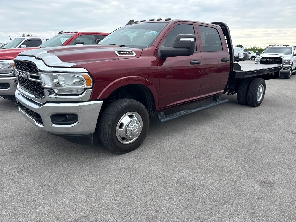 Delmonico Red Pearlcoat 2024 RAM 3500 Chassis Pickup Truck Four-Wheel Drive 8-Speed Automatic