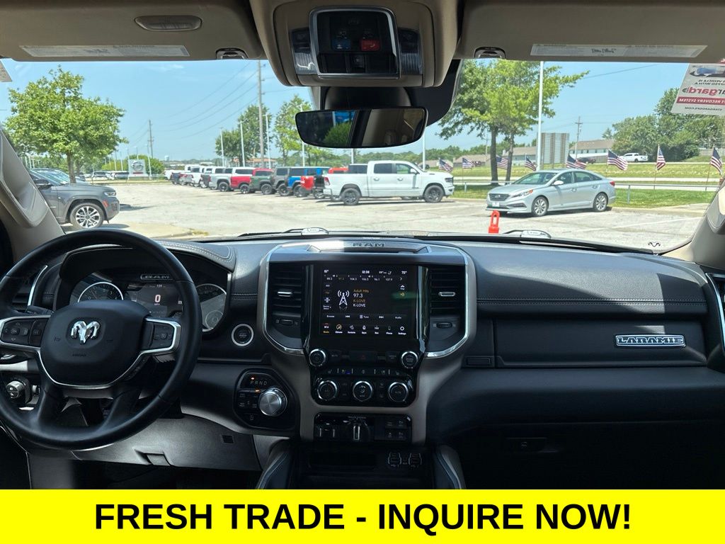 Used 2021 RAM Ram 1500 Pickup Laramie with VIN 1C6SRFJT6MN742493 for sale in Kansas City