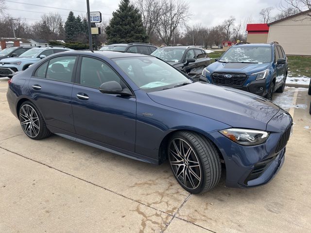 Twilight Blue 2026 Mercedes-Benz C-Class Sedan All-Wheel Drive 9-Speed Automatic