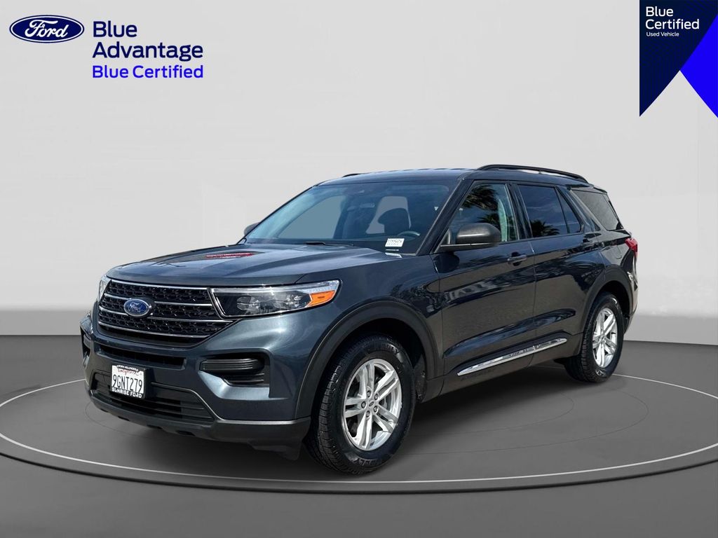 Blue Metallic 2023 Ford Explorer XLT RWD SUV / Crossover Rear-Wheel Drive Automatic
