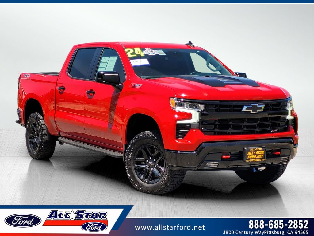 Red Hot 2024 Chevrolet Silverado 1500 Pickup Truck Four-Wheel Drive Automatic
