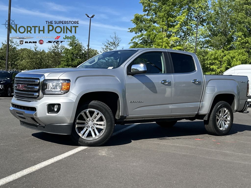 Quicksilver Metallic 2016 GMC Canyon SLT Crew Cab 4WD Pickup Truck Four-Wheel Drive 6-Speed Automatic