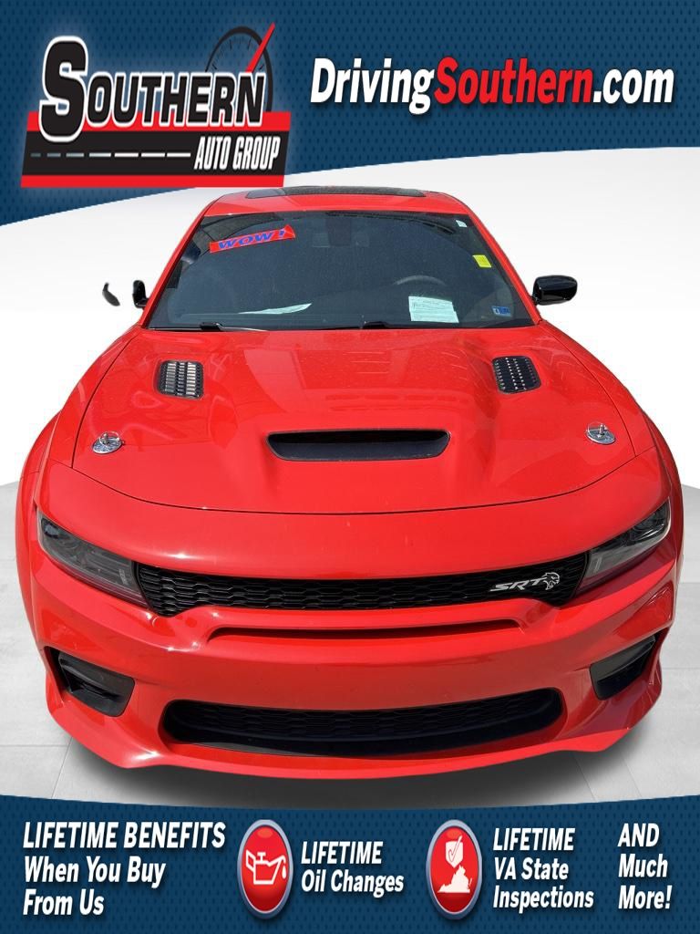 Go Mango! 2023 Dodge Charger SRT Hellcat Widebody RWD Sedan Rear-Wheel Drive 8-Speed Automatic