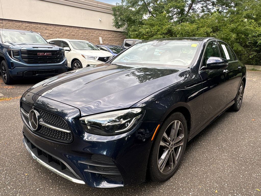 Nautical Blue 2022 Mercedes-Benz E-Class Sedan All-Wheel Drive 9-Speed Automatic