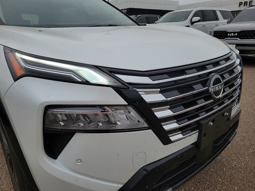 2026 Nissan Rogue Platinum White at Brown Honda