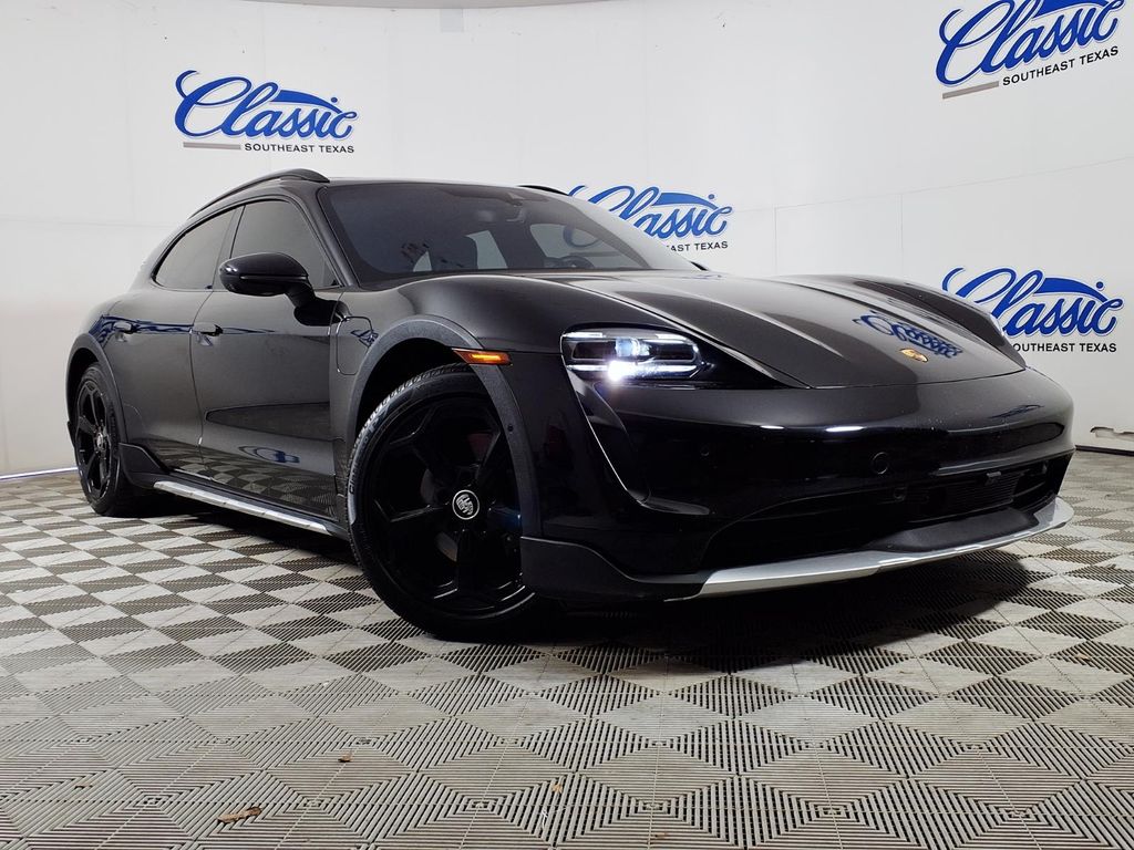 Black 2023 Porsche Taycan 4 Cross Turismo Wagon AWD Wagon All-Wheel Drive 2-Speed Automatic
