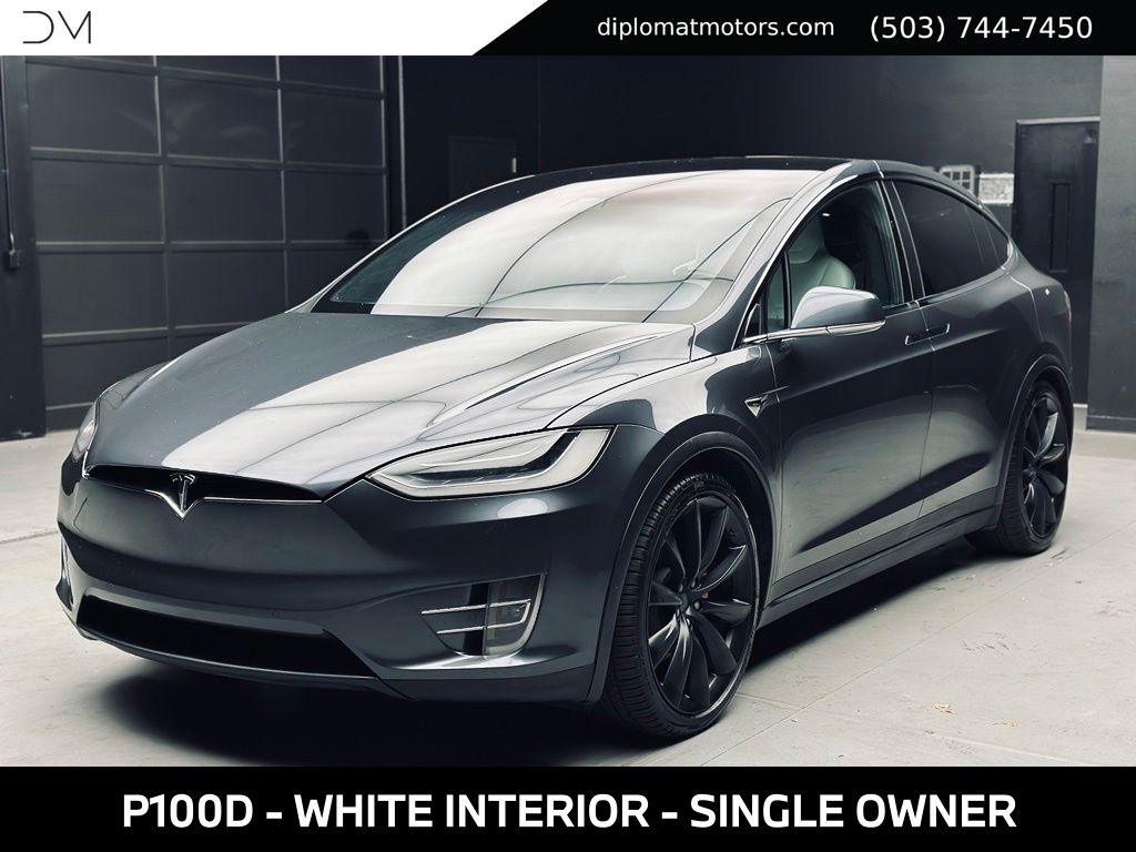 Gray 2017 Tesla Model X SUV / Crossover All-Wheel Drive 1-Speed Automatic
