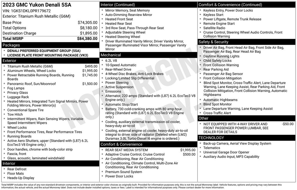 Used Car 2023 Gmc Yukon  Denali For Sale Under $60,000 In Austin, Texas