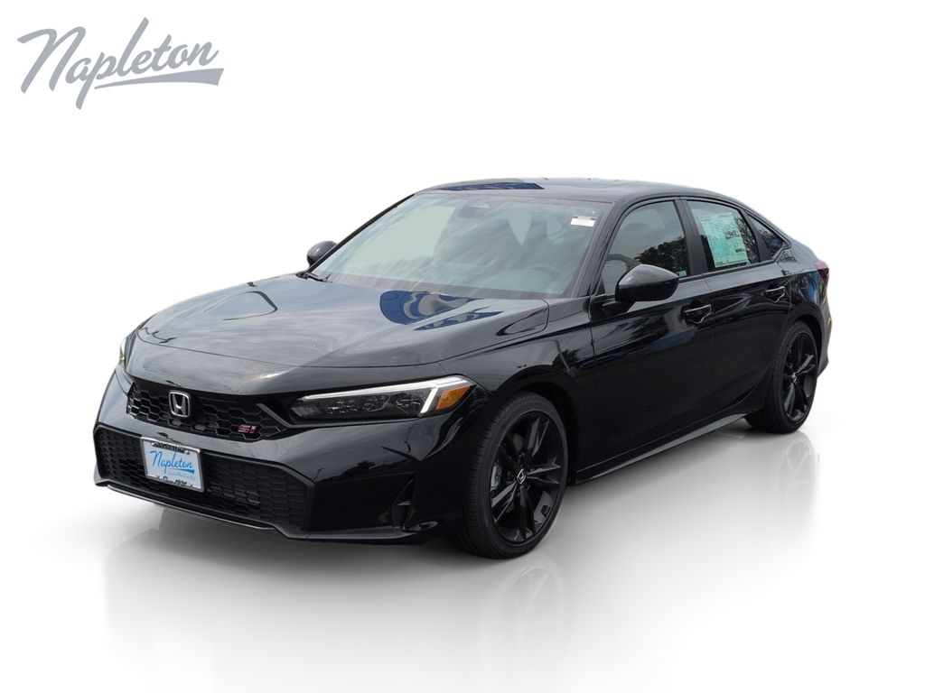 Crystal Black Pearl 2026 Honda Civic Sedan Front-Wheel Drive 6-Speed Manual