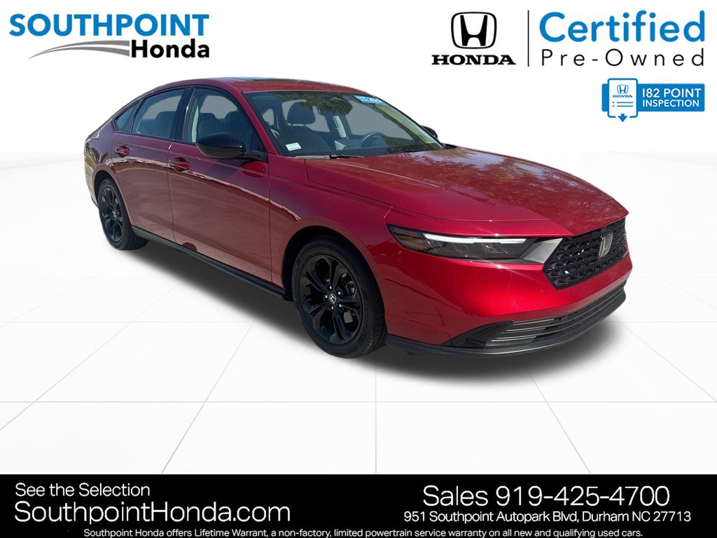 Radiant Red Metallic 2025 Honda Accord SE FWD Sedan Front-Wheel Drive Continuously Variable Transmission
