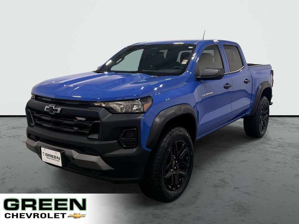 Reef Blue Metallic 2025 Chevrolet Colorado Pickup Truck Four-Wheel Drive 8-Speed Automatic