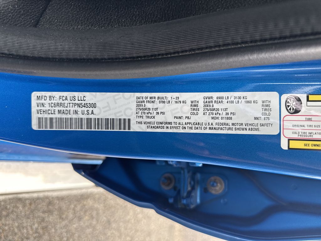 2023 Ram 1500 Laramie Blue at Supreme Chevrolet of Gonzales