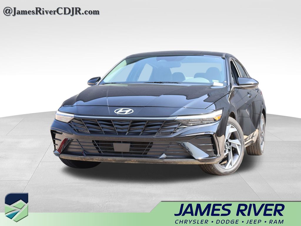 Abyss Black 2025 Hyundai Elantra Sedan Front-Wheel Drive Continuously Variable Transmission