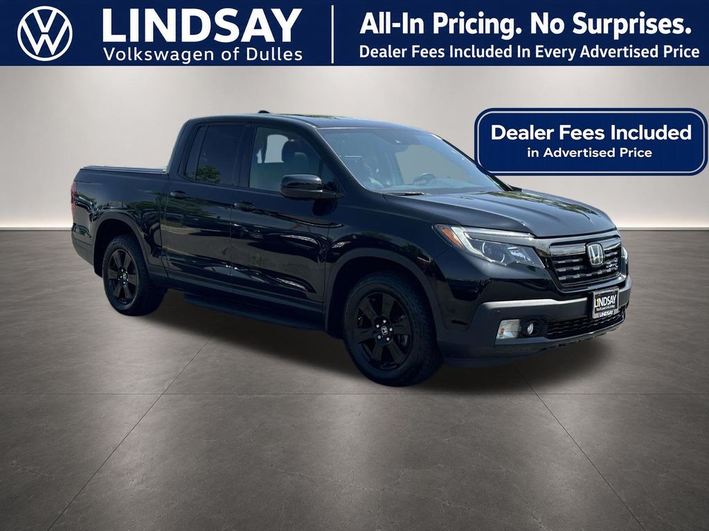 Crystal Black Pearl 2019 Honda Ridgeline Pickup Truck All-Wheel Drive 6-Speed Automatic