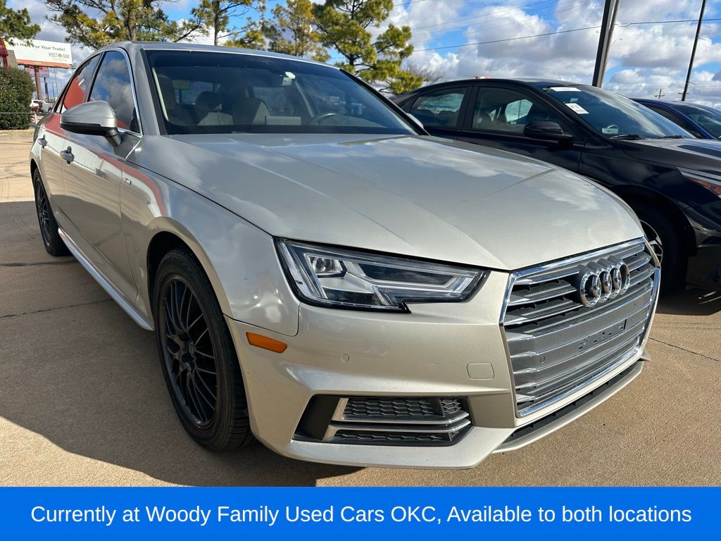 Black 2017 Audi A4 2.0T Premium Plus FWD Sedan Front-Wheel Drive 7-Speed Automatic