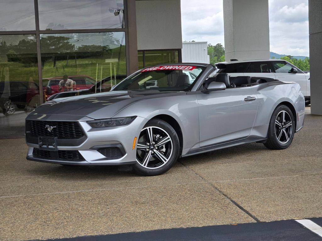 Silver Metallic 2025 Ford Mustang Convertible Rear-Wheel Drive Automatic