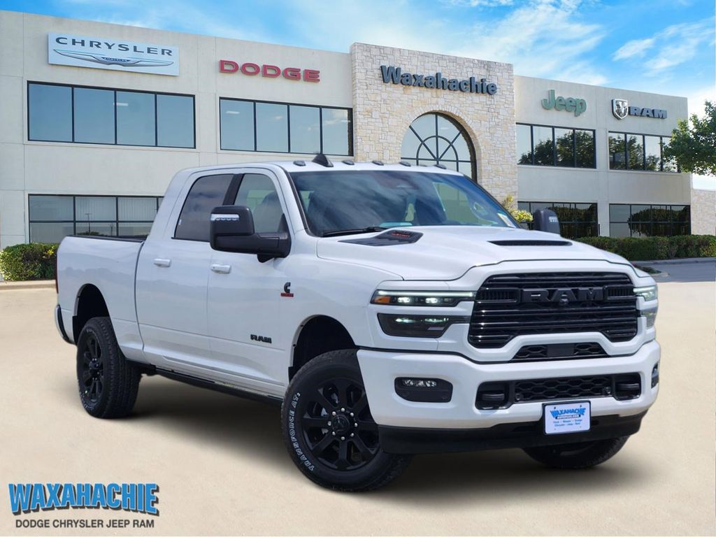 Bright White Clearcoat 2026 RAM 2500 Laramie Mega Cab 4WD Pickup Truck Four-Wheel Drive 8-Speed Automatic